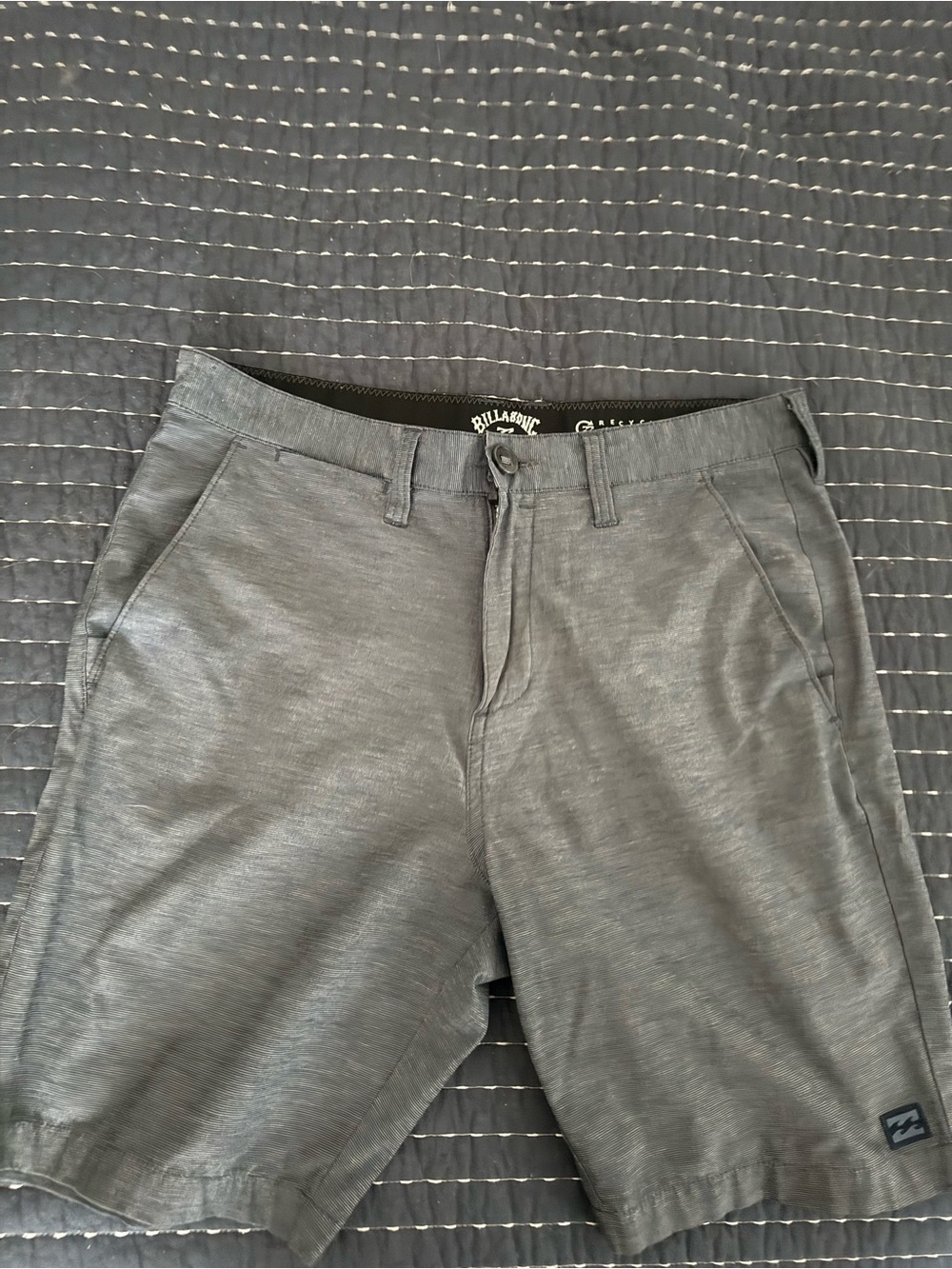 Billabong Men's Gray Flat Front Casual Shorts